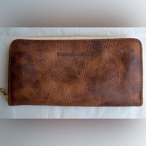 *RARE!* *Camel!* Portland Leather Goods Accordion Wallet
